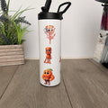 20oz Sports bottle for Everyday Use Stylish Drinkware with Closed Lid for On-the-Go Convenience