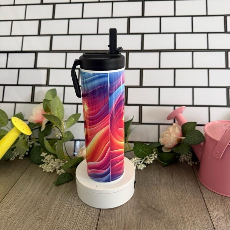 20oz Sports bottle for Everyday Use Stylish Drinkware with Closed Lid for On-the-Go Convenience