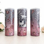 20oz Skinny Tumbler with Straw & Cleaner Perfect for Everyday Use Stylish Drinkware with Closed Lid for On-the-Go Convenience