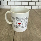 Father’s Day Mug  Ceramic 11 oz Mug featuring a fun Design