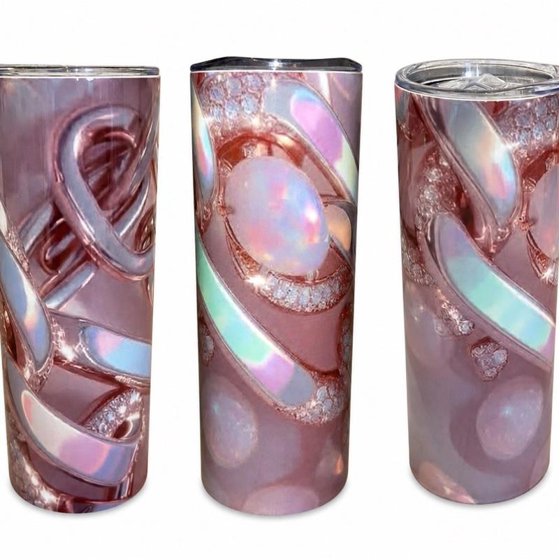 1 X 20oz Skinny Tumbler with Straw & Cleaner Perfect for Everyday Use Stylish Drinkware with Closed Lid for On-the-Go Convenience
