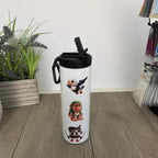 20oz Sports bottle for Everyday Use Stylish Drinkware with Closed Lid for On-the-Go Convenience