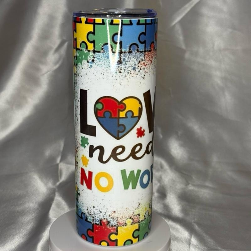 20oz Skinny Tumbler with Straw and Cleaner Perfect for Everyday Use Stylish Drinkware with Closed Lid for On-the-Go Convenience