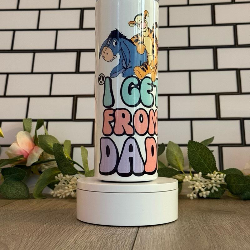 20oz Skinny Tumbler with Straw & Cleaner Perfect for Everyday Use Stylish Drinkware with Closed Lid for On-the-Go Convenience