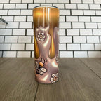 1 X 20oz Skinny Tumbler with Straw & Cleaner Perfect for Everyday Use Stylish Drinkware with Closed Lid for On-the-Go Convenience