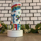 20oz Skinny Tumbler with Straw & Cleaner Perfect for Everyday Use Stylish Drinkware with Closed Lid for On-the-Go Convenience