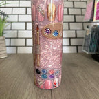 20oz Skinny Tumbler with Straw & Cleaner Perfect for Everyday Use Stylish Drinkware with Closed Lid for On-the-Go Convenience