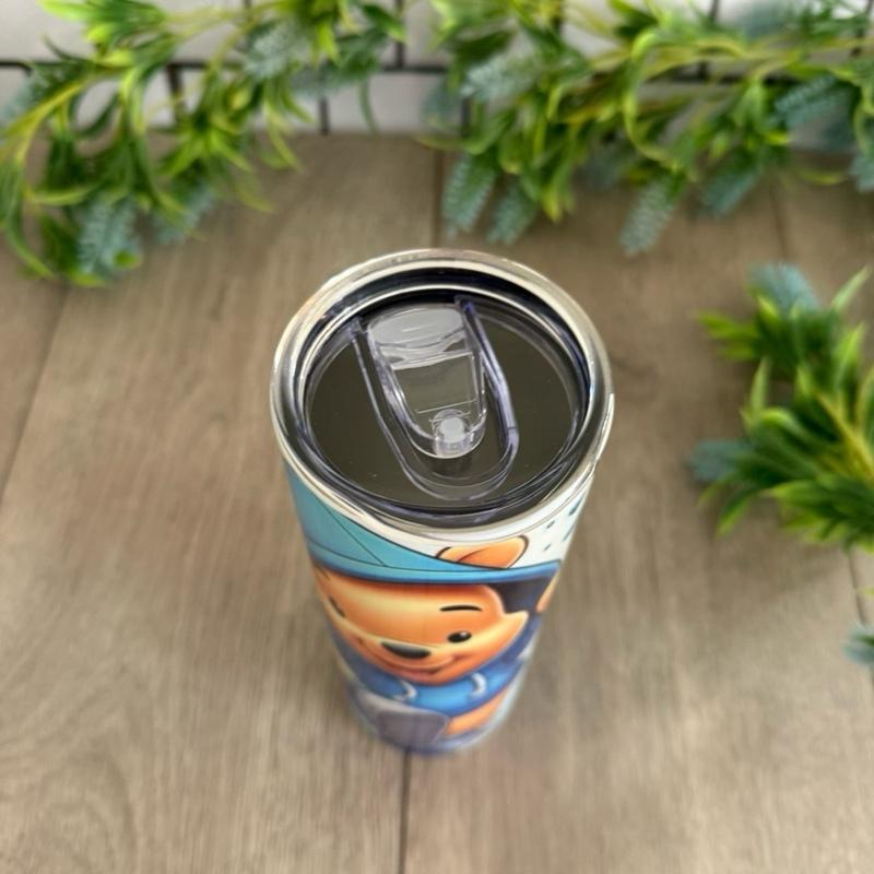 20oz Skinny Tumbler with Straw & Cleaner Perfect for Everyday Use Stylish Drinkware with Closed Lid for On-the-Go Convenience
