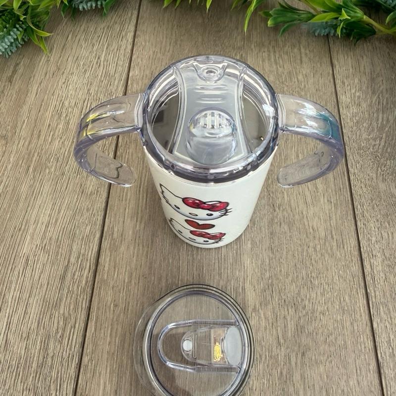 120z Sippy Tumbler for Children & Individuals with Disabilities with 2 Interchangeable Lids & Reusable Straw Portable Travel & Spill Resistant Design