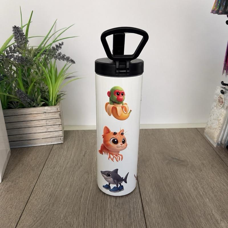 20oz Sports bottle for Everyday Use Stylish Drinkware with Closed Lid for On-the-Go Convenience