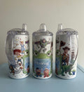 120z Sippy Tumbler for Children & Individuals with Disabilities with 2 Interchangeable Lids & Reusable Straw Portable Travel & Spill Resistant Design