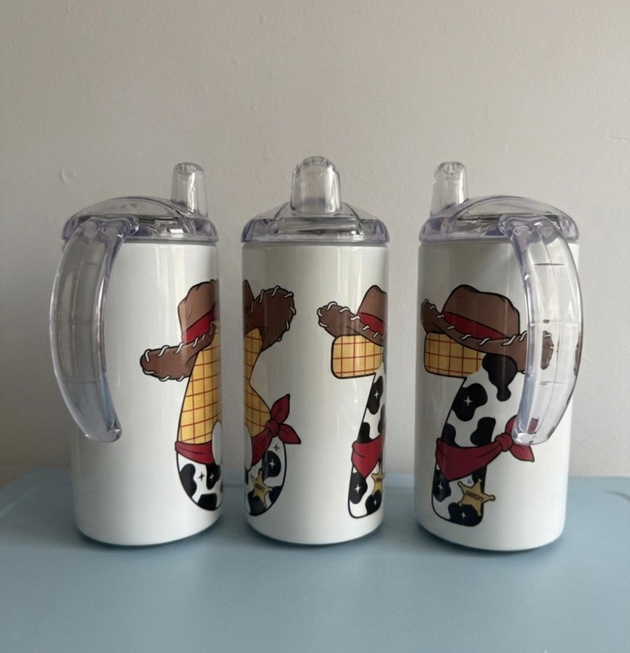 12oz Sippy Tumbler for Children & Individuals with Disabilities with 2 Interchangeable Lids & Reusable Straw Portable Travel & Spill Resistant Design