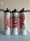 20oz Sports bottle for Everyday Use Stylish Drinkware with Closed Lid for On-the-Go Convenience