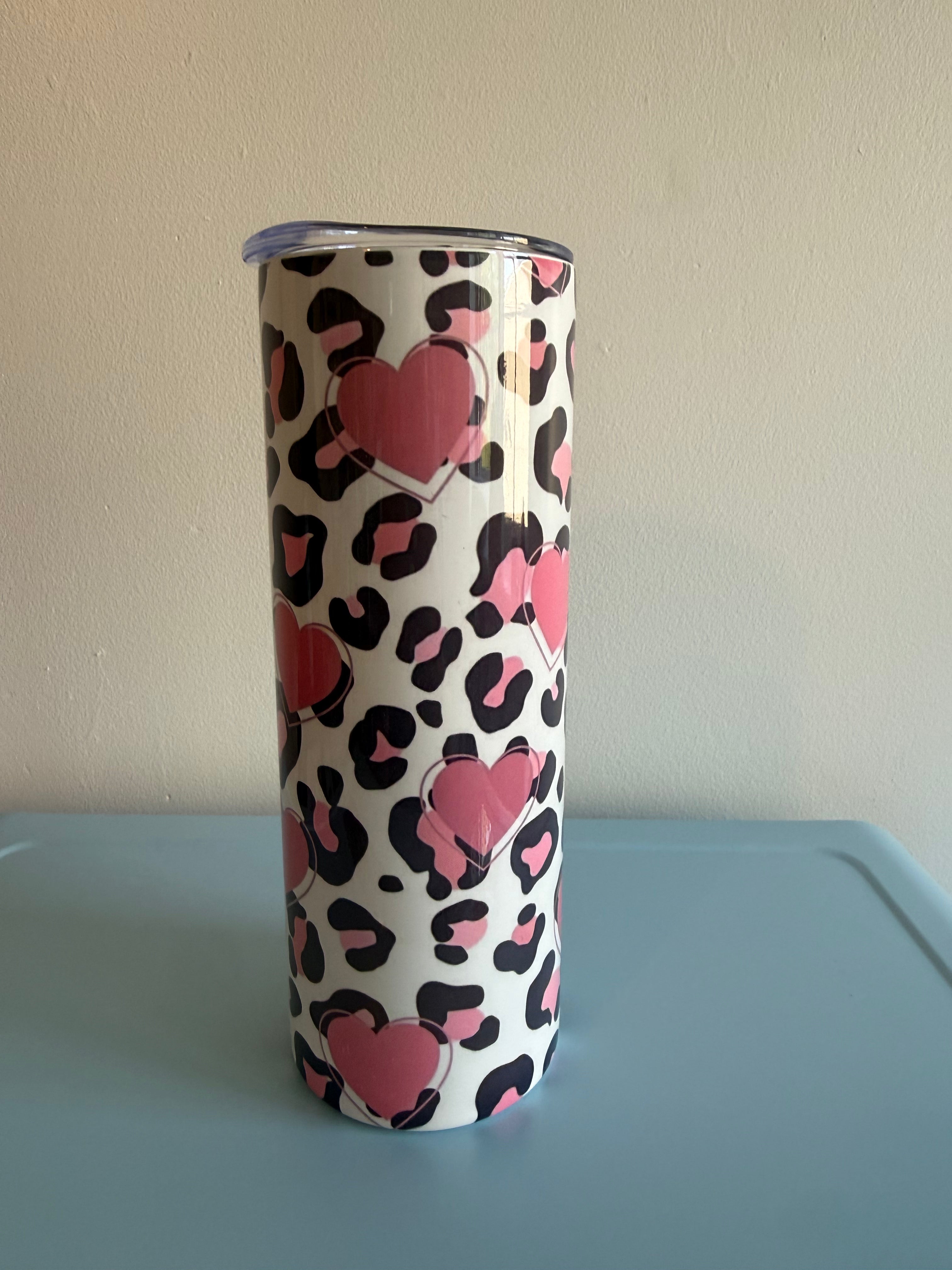 20oz Skinny Tumbler with Straw & Cleaner Perfect for Everyday Use Stylish Drinkware with Closed Lid for On-the-Go Convenience