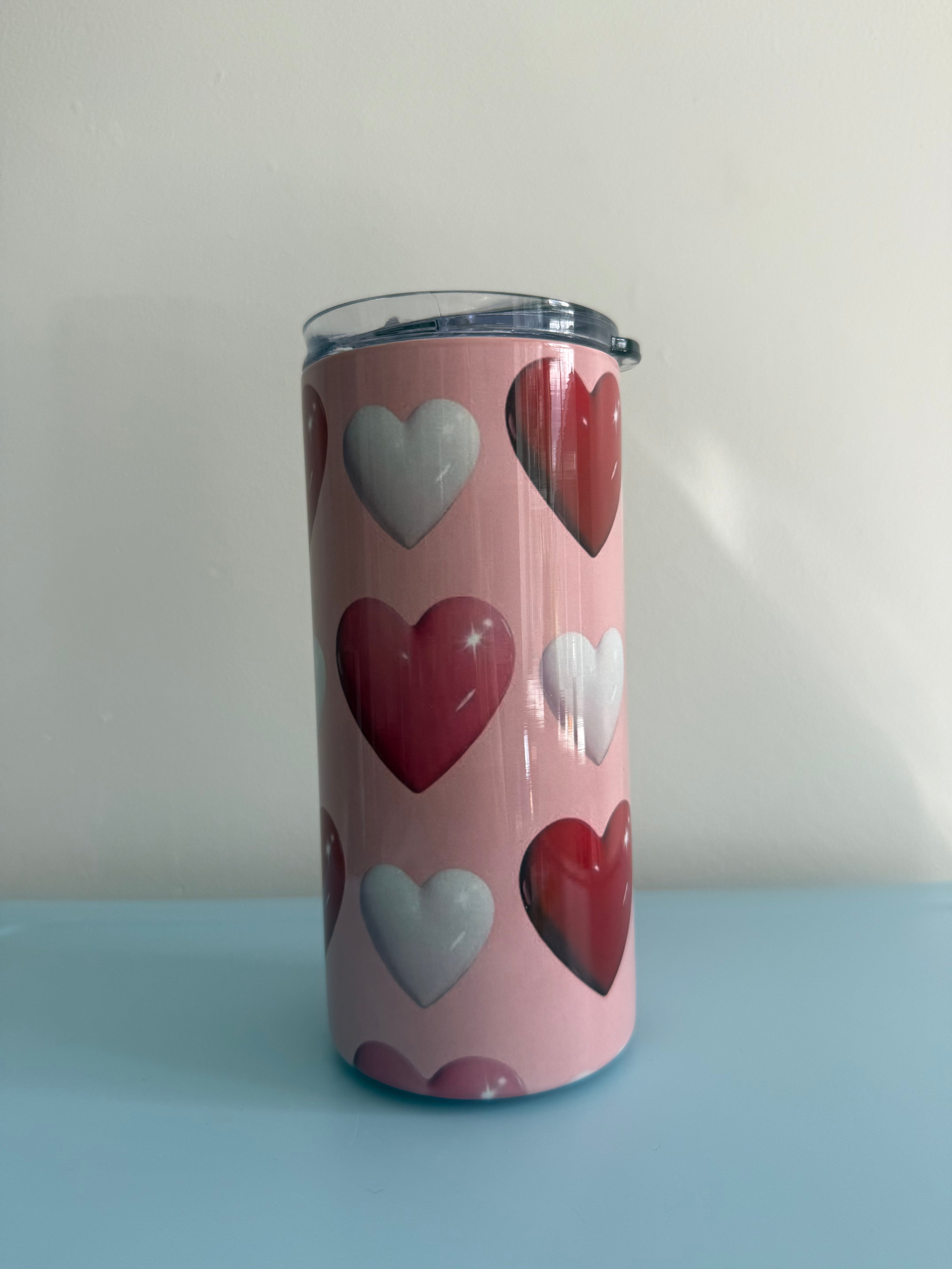 20oz Skinny Tumbler with Straw & Cleaner Perfect for Everyday Use Stylish Drinkware with Closed Lid for On-the-Go Convenience