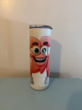 16 oz Skinny Tumbler Straw Perfect for Everyday Use Stylish Drinkware with Closed Lid for On-the-Go Convenience