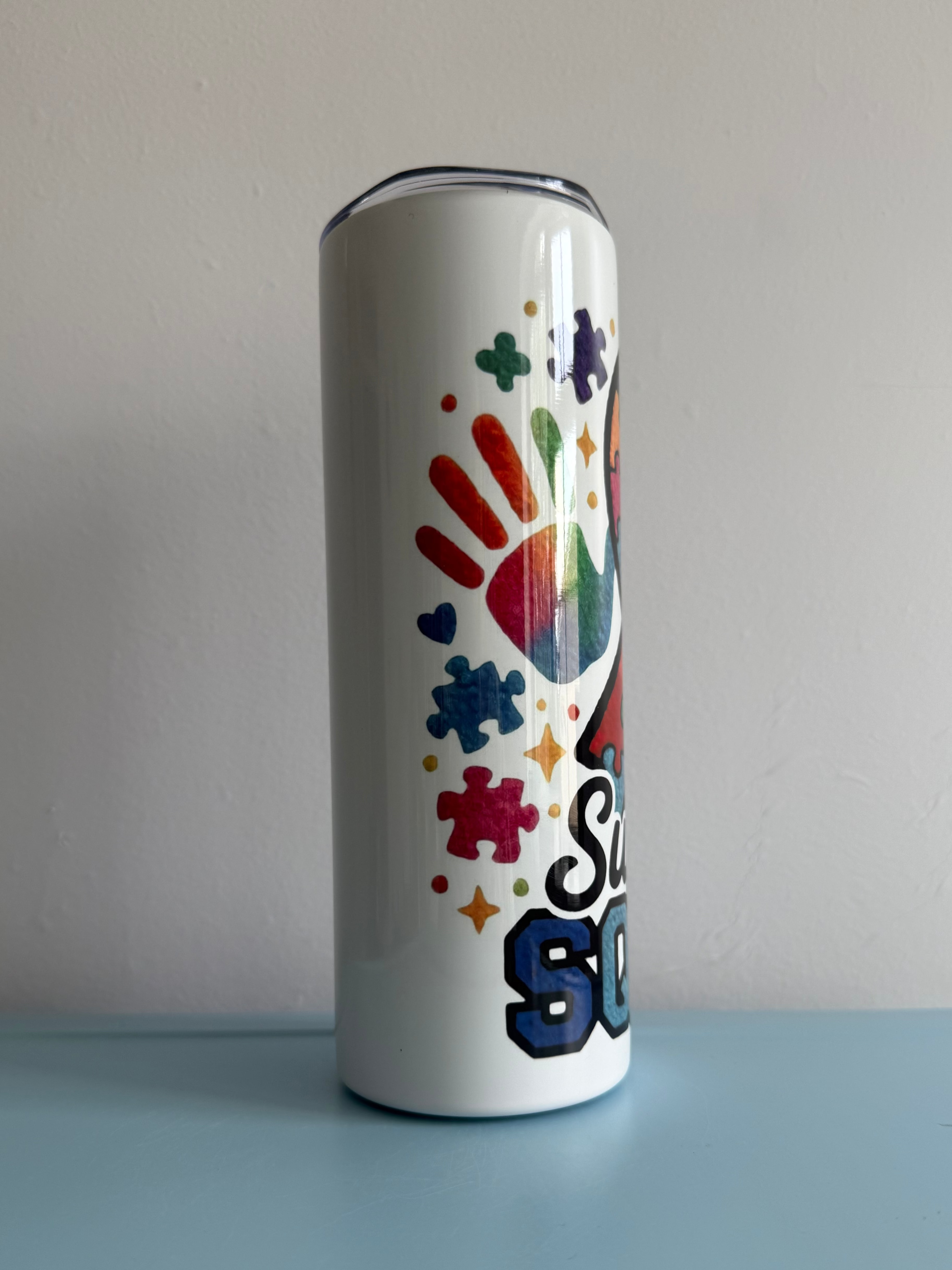 20oz Skinny Tumbler with Straw & Cleaner Perfect for Everyday Use Stylish Drinkware with Closed Lid for On-the-Go Convenience