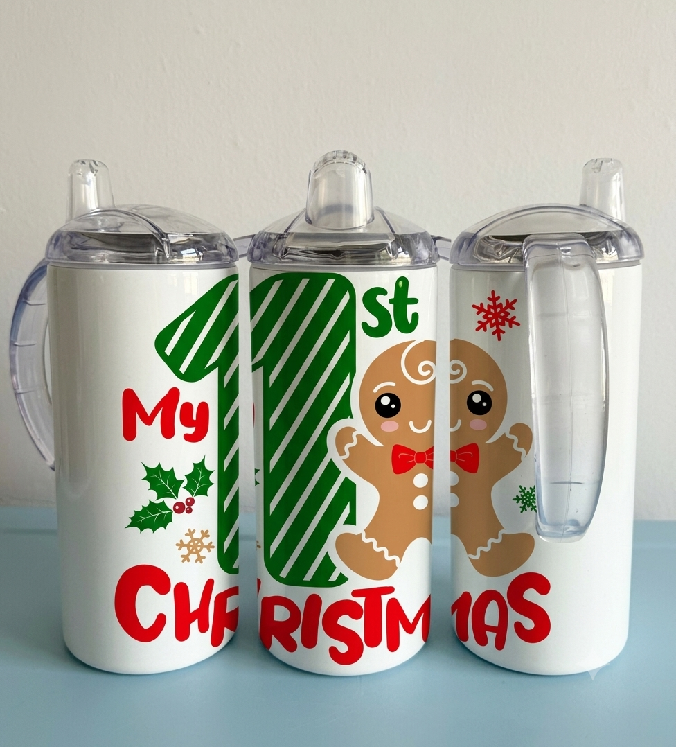 12oz Sippy Tumbler for Children & Individuals with Disabilities with 2 Interchangeable Lids & Reusable Straw Portable Travel & Spill Resistant Design