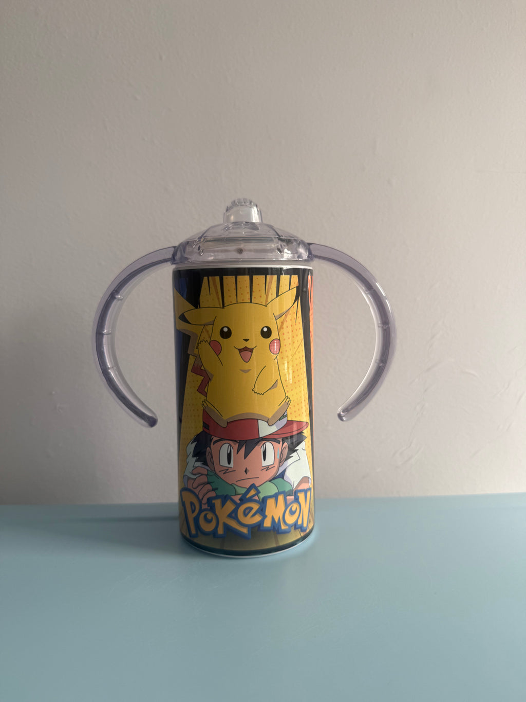 12oz Sippy Tumbler for Children & Individuals with Disabilities with 2 Interchangeable Lids & Reusable Straw Portable Travel & Spill Resistant Design