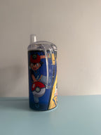 12oz Sippy Tumbler for Children & Individuals with Disabilities with 2 Interchangeable Lids & Reusable Straw Portable Travel & Spill Resistant Design