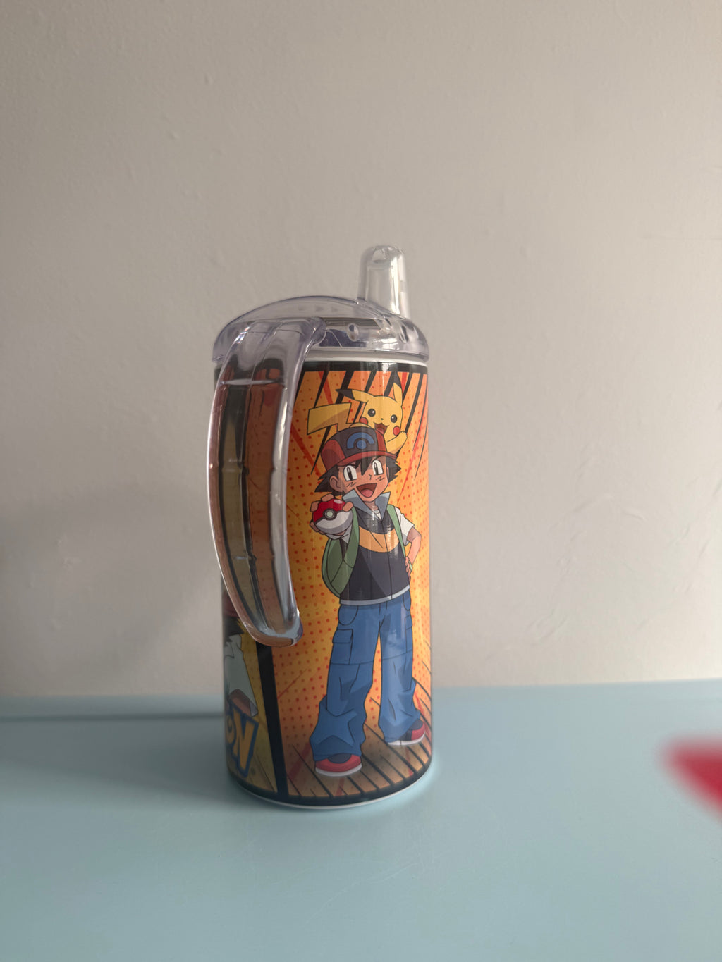 12oz Sippy Tumbler for Children & Individuals with Disabilities with 2 Interchangeable Lids & Reusable Straw Portable Travel & Spill Resistant Design