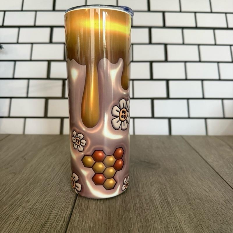 1 X 20oz Skinny Tumbler with Straw & Cleaner Perfect for Everyday Use Stylish Drinkware with Closed Lid for On-the-Go Convenience