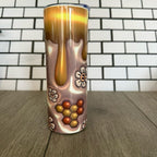1 X 20oz Skinny Tumbler with Straw & Cleaner Perfect for Everyday Use Stylish Drinkware with Closed Lid for On-the-Go Convenience