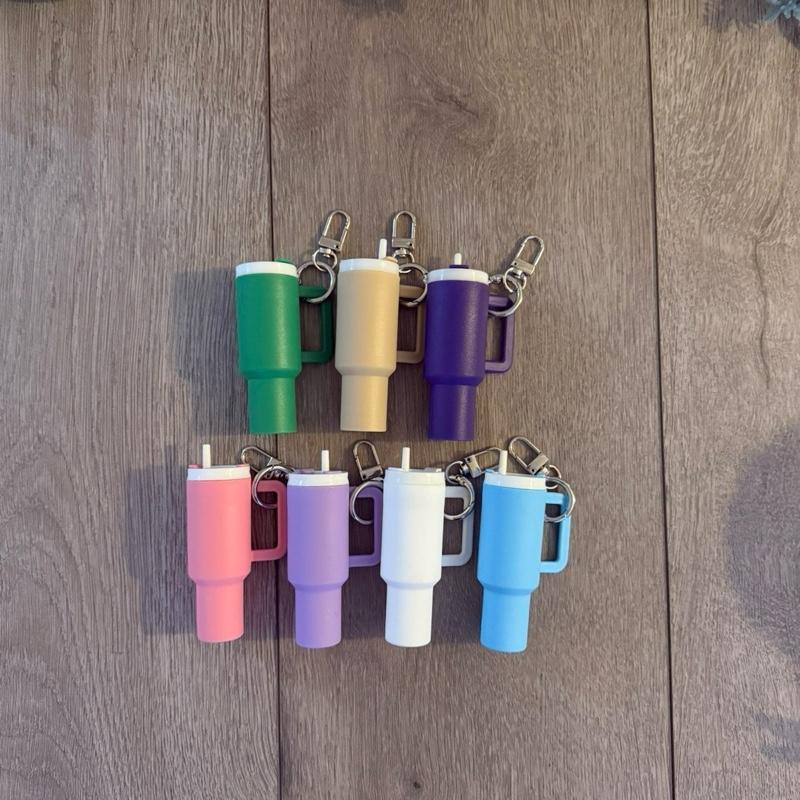 Mini Tumbler Keyring in Any Colour with Secret Compartment to Hold Money or Lip Balm Perfect for On-the-Go Storage