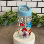 Children’s Sippy Cup - Adorable Kids’ Straw Water Bottle with Fun Cartoon Characters & Easy Flip-Up Lid for Healthy Hydration - Drinkware