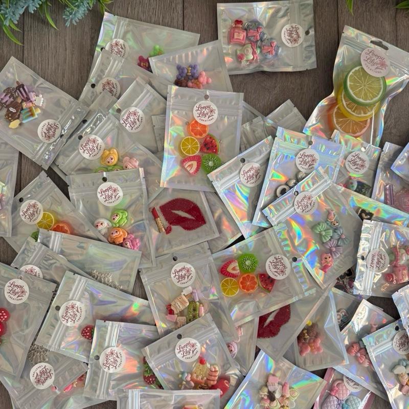 5 X packets of Cute Random Craft Charms