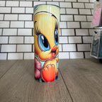 20oz Skinny Tumbler with Straw & Cleaner Perfect for Everyday Use Stylish Drinkware with Closed Lid for On-the-Go Convenience