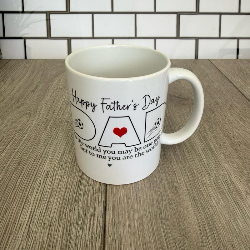 Father’s Day Mug  Ceramic 11 oz Mug featuring a fun Design