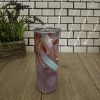 1 X 20oz Skinny Tumbler with Straw & Cleaner Perfect for Everyday Use Stylish Drinkware with Closed Lid for On-the-Go Convenience