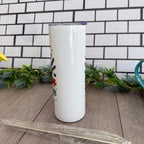 20oz Skinny Tumbler with Straw & Cleaner Perfect for Everyday Use Stylish Drinkware with Closed Lid for On-the-Go Convenience