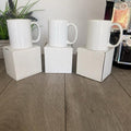 3 X White 11 oz Sublimation Mugs